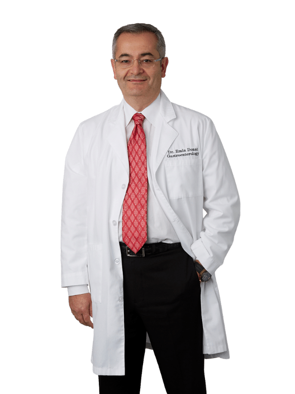 Experienced physicians Dr. M. Emin Donat standing with a transparent background